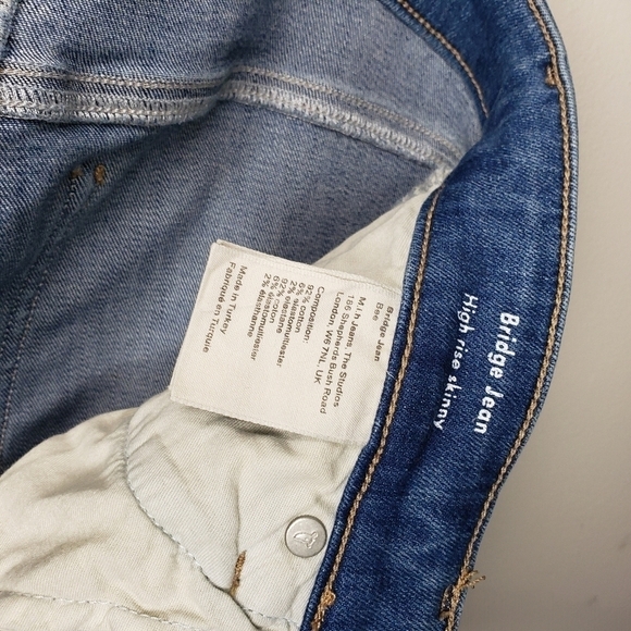 M.i.h Jeans High Rise Skinny Bridge Jean Size 29 - Picture 6 of 11